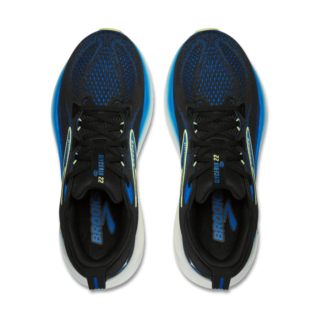 Brooks - Glycerin 22 - Men's - Black/Cobalt/Neo Yellow - Run Vault