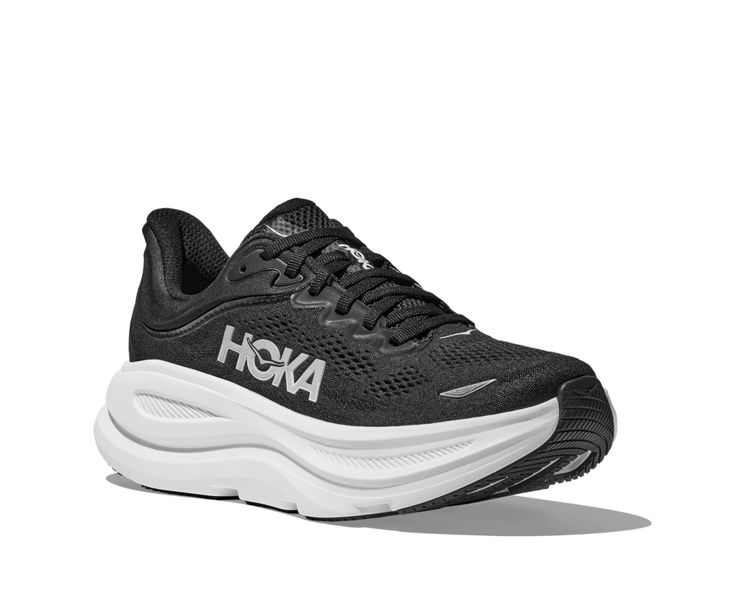 Hoka - Bondi 9 - Men's - Black/White - Run Vault