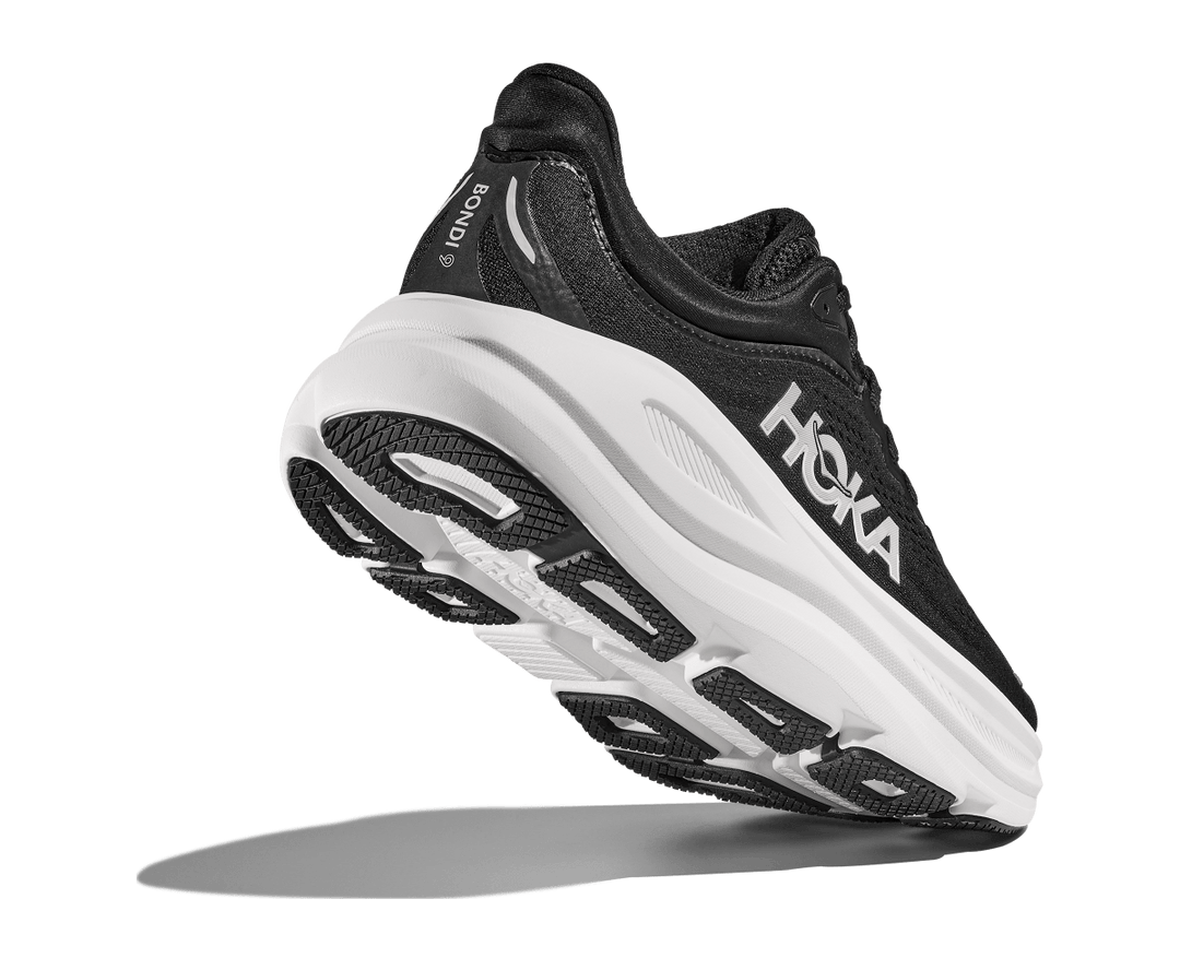 Hoka - Bondi 9 - Men's - Black/White - Run Vault