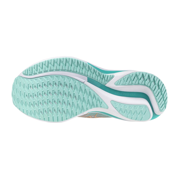 Mizuno - Wave Rider 28 - Women's - Harbor Mist/White/Aruba Blue - Run Vault