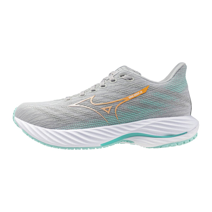 Mizuno - Wave Rider 28 - Women's - Harbor Mist/White/Aruba Blue - Run Vault