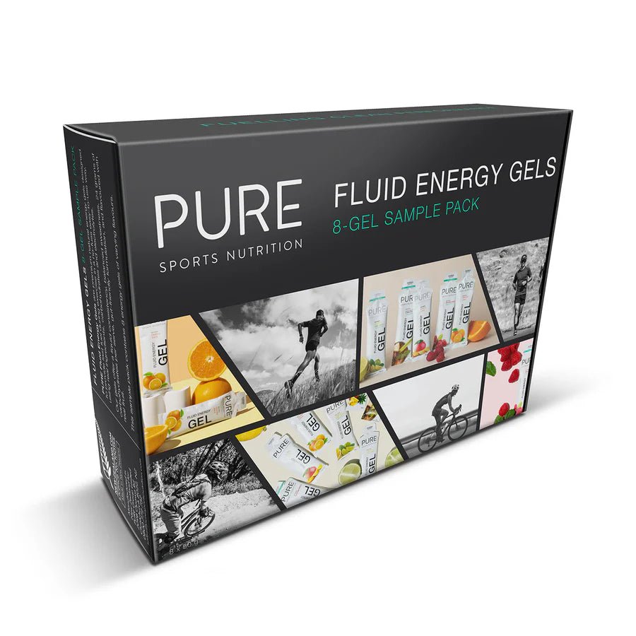 Pure Fluid Energy Gel - 8 Gel Sample Pack - Run Vault