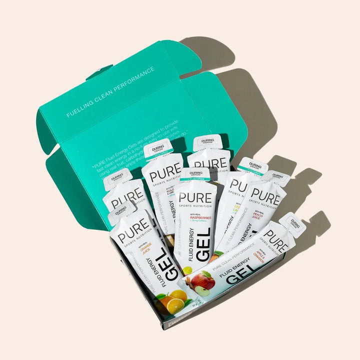 Pure Fluid Energy Gel - 8 Gel Sample Pack - Run Vault