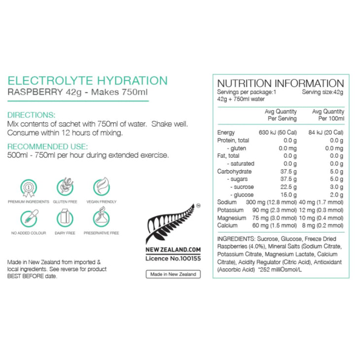 Pure Sports Nutrition - Pure Electrolyte Hydration 42g Sachet - Run Vault