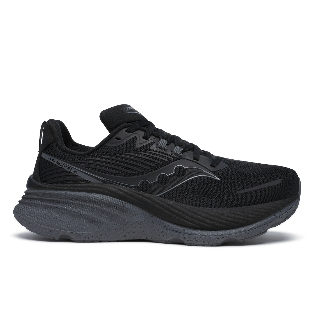 Saucony Hurricane 24 - Mens - Triple Black - Run Vault